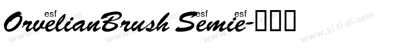 OrvelianBrush Semie字体转换